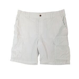 Boca classics cargo shorts men's 42x10 White Comfort waist Dri-Fit outdoor